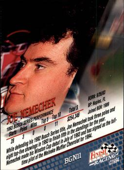 1994 Finish Line - Busch Grand National #BGN11 Joe Nemechek Back