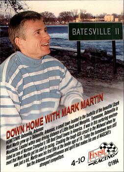 1994 Finish Line - Down Home #4 Mark Martin Back