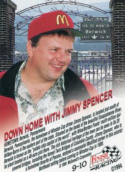 1994 Finish Line - Down Home #9 Jimmy Spencer Back