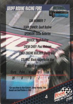 1994 Finish Line - Silver #4 Geoff Bodine's Car Back
