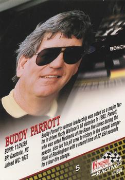 1994 Finish Line - Silver #5 Buddy Parrott Back