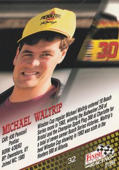 1994 Finish Line - Silver #32 Michael Waltrip Back
