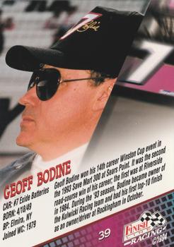 1994 Finish Line - Silver #39 Geoff Bodine Back