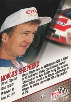 1994 Finish Line - Silver #42 Morgan Shepherd Back