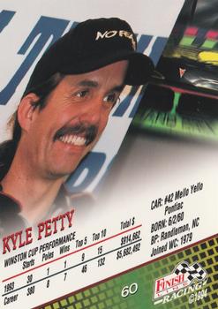 1994 Finish Line - Silver #60 Kyle Petty Back