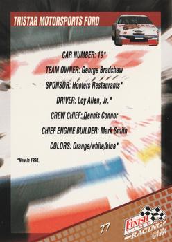 1994 Finish Line - Silver #77 Loy Allen Jr.'s Car Back