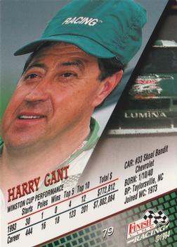 1994 Finish Line - Silver #79 Harry Gant Back