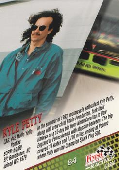 1994 Finish Line - Silver #84 Kyle Petty Back