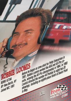 1994 Finish Line - Silver #131 Robbie Loomis Back