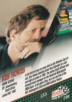 1994 Finish Line - Silver #133 Ken Howes Back