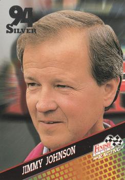 1994 Finish Line - Silver #136 Jimmy Johnson Front