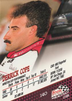 1994 Finish Line - Silver #140 Derrike Cope Back
