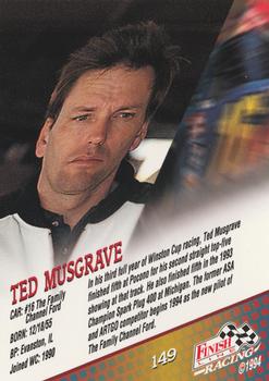 1994 Finish Line - Silver #149 Ted Musgrave Back