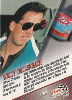 1994 Finish Line - Silver #150 Wally Dallenbach Back