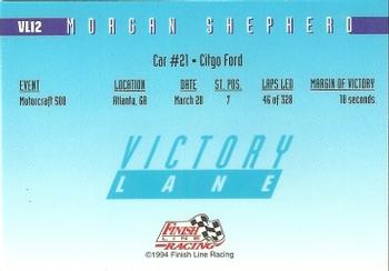 1994 Finish Line - Victory Lane #VL12 Morgan Shepherd Back
