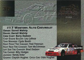 1994 Finish Line Gold #30 Darrell Waltrip's Car Back