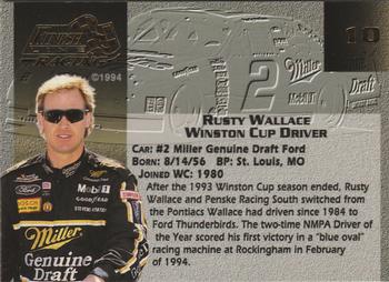 1994 Finish Line Gold #10 Rusty Wallace Back