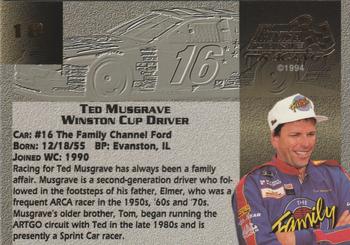 1994 Finish Line Gold #18 Ted Musgrave Back