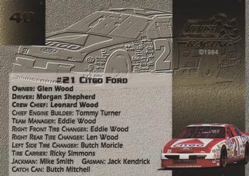 1994 Finish Line Gold #40 Morgan Shepherd's Car Back