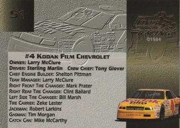1994 Finish Line Gold #51 Sterling Marlin's Car Back