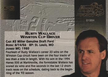 1994 Finish Line Gold #59 Rusty Wallace Back