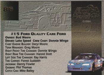 1994 Finish Line Gold #86 Lake Speed's Car Back