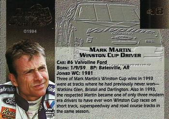 1994 Finish Line Gold #48 Mark Martin Back