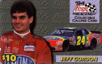 1994 Finish Line Phone Cards #NNO Jeff Gordon Front