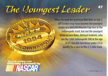 1994 Maxx Medallion #47 The Youngest Leader Back