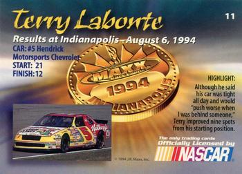 1994 Maxx Medallion #11 Terry Labonte Back