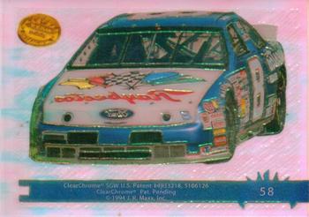 1994 Maxx Medallion #58 Stavola Brothers Racing Ford Back