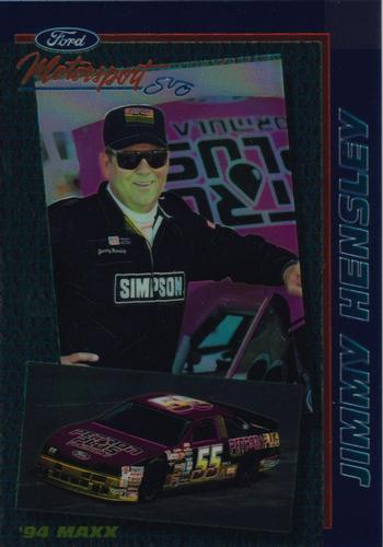 1994 Maxx Ford Motorsport #20 Jimmy Hensley Front