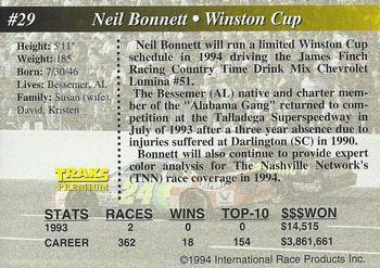 1994 Traks - First Run #29 Neil Bonnett Back