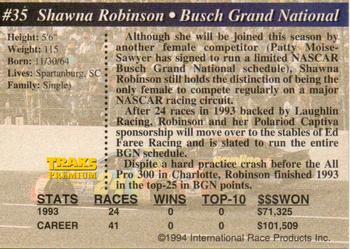 1994 Traks - First Run #35 Shawna Robinson Back