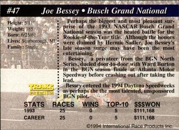 1994 Traks - First Run #47 Joe Bessey Back