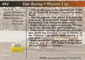 1994 Traks - First Run #84 Tide Racing Back