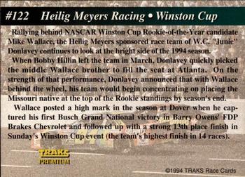 1994 Traks - First Run #122 Heilig-Meyers Racing Back