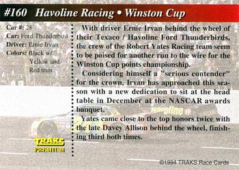 1994 Traks - First Run #160 Havoline Racing Back