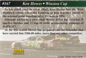 1994 Traks - First Run #167 Ken Howes Back