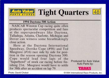 1994 Traks Auto Value #48 Tight Quarters Back
