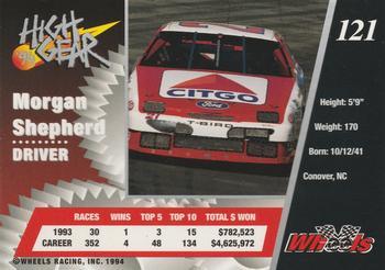1994 Wheels High Gear - Day One Gold #121 Morgan Shepherd Back