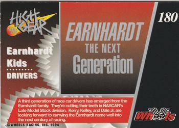 1994 Wheels High Gear - Day One Gold #180 Earnhardt Kids Back