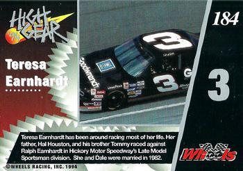 1994 Wheels High Gear - Day One Gold #184 Teresa Earnhardt Back