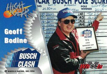 1994 Wheels High Gear - Gold #94 Geoff Bodine Back