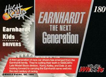 1994 Wheels High Gear - Gold #180 Earnhardt Kids Back