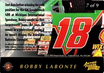 1995 Action Packed Winston Cup Country - 2nd Career Choice #7 Bobby Labonte Back