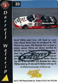 1995 Action Packed Winston Cup Country - Silver Speed #33 Darrell Waltrip Back