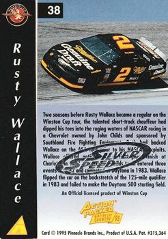 1995 Action Packed Winston Cup Country - Silver Speed #38 Rusty Wallace Back