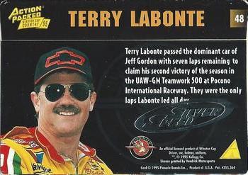 1995 Action Packed Winston Cup Country - Silver Speed #48 Terry Labonte Back