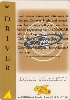 1995 Action Packed Winston Cup Country - Silver Speed #65 Dale Jarrett Back
